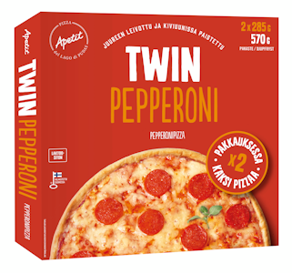 Apetit pepperoni twin pizza 2x285g pakaste