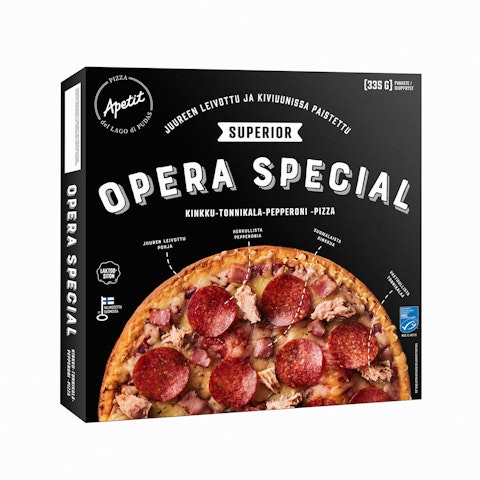 Apetit Superior Opera Special Pizza 335g pakaste
