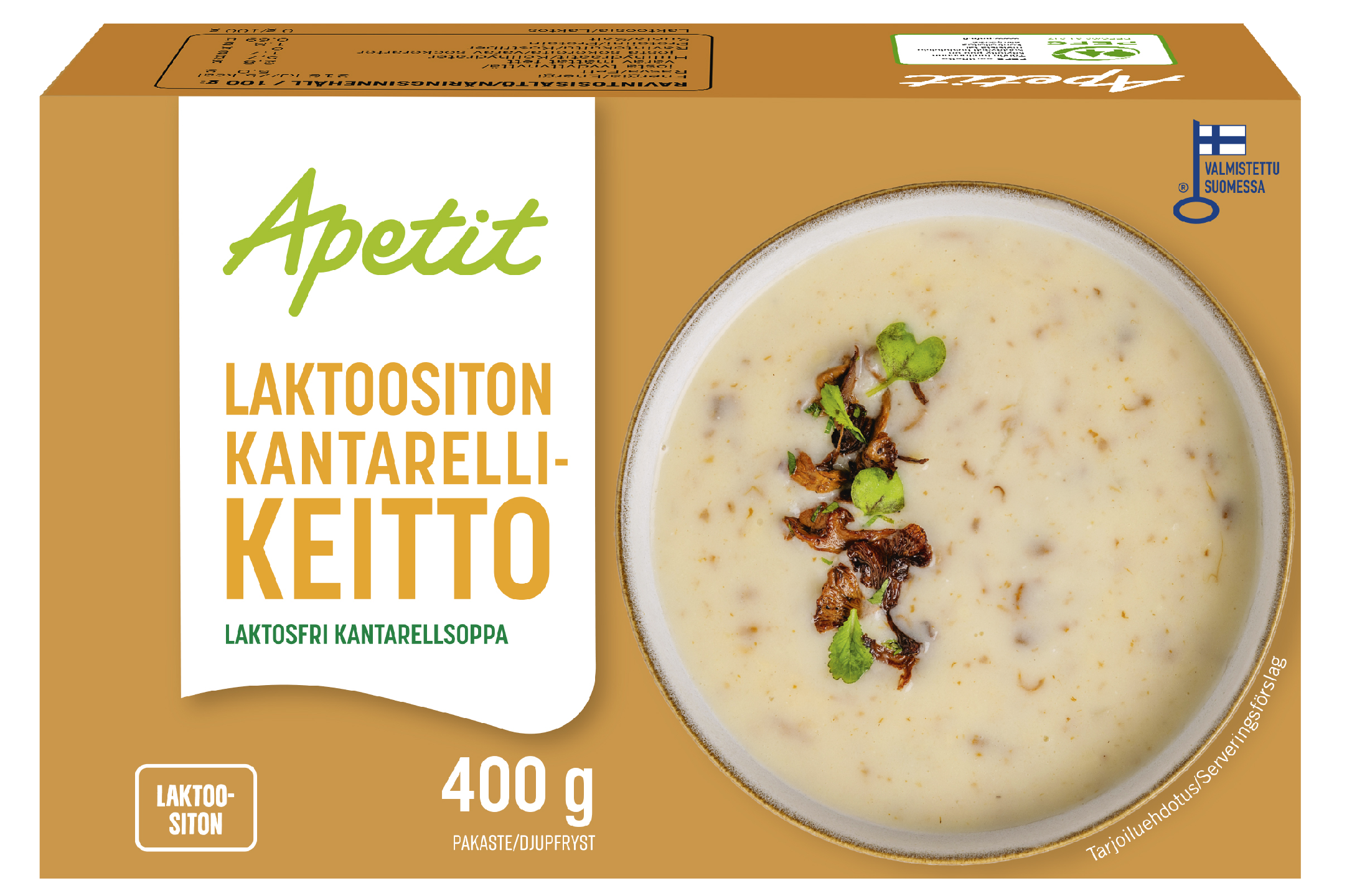 Apetit laktoositon kantarellikeitto 400 g pakaste