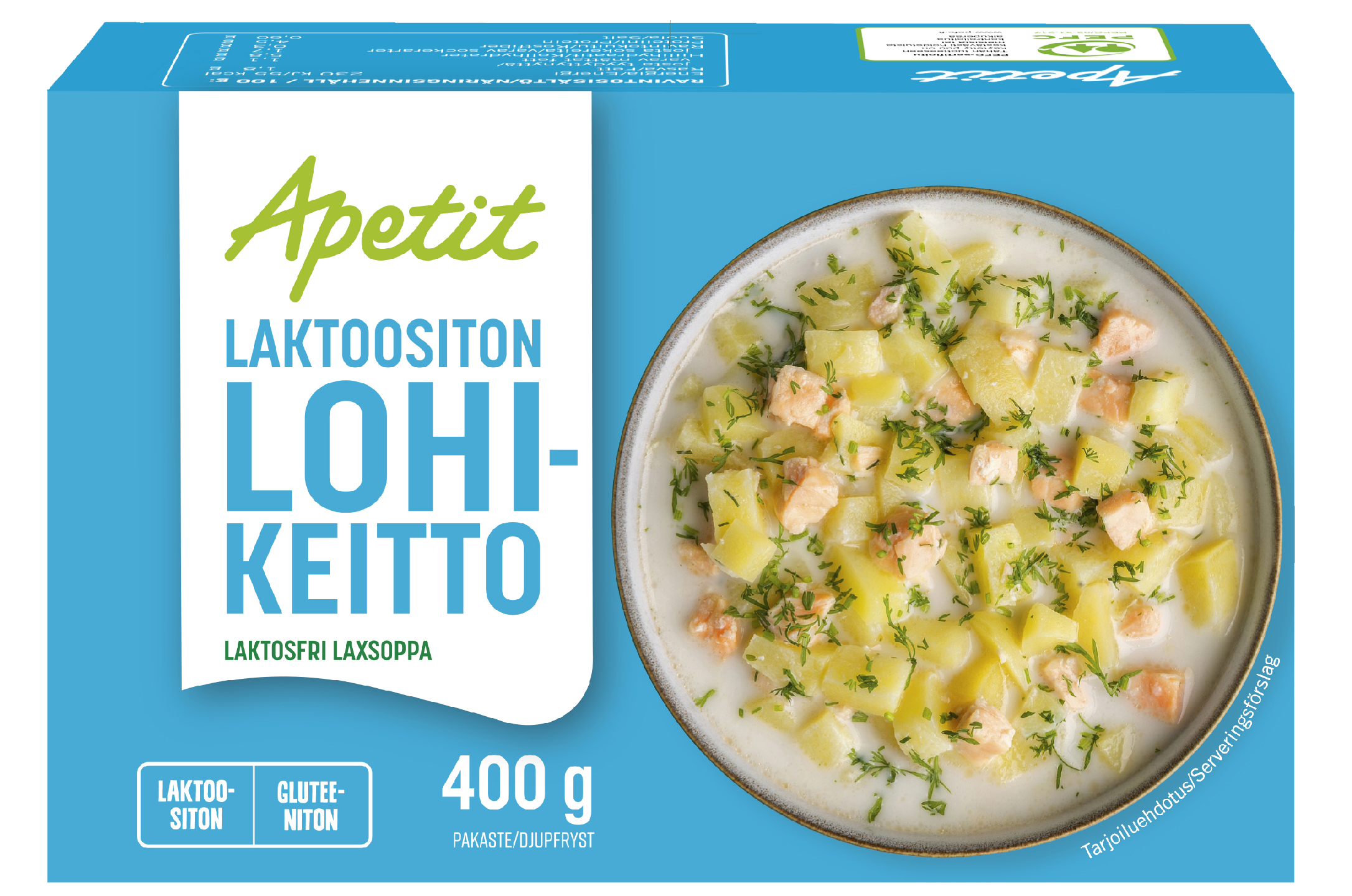 Apetit laktoositon lohikeitto 400g pakaste