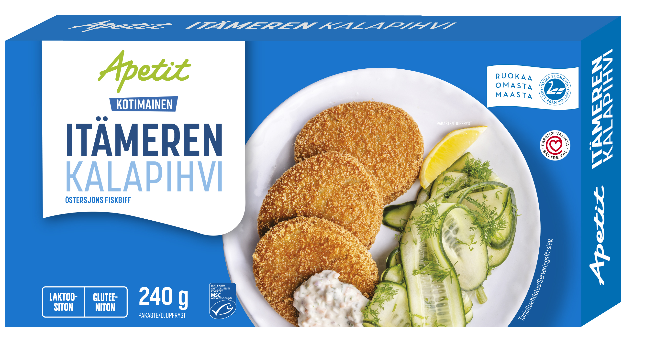 Apetit Kotimainen Itämeren kalamurekepihvi MSC 240g pakaste