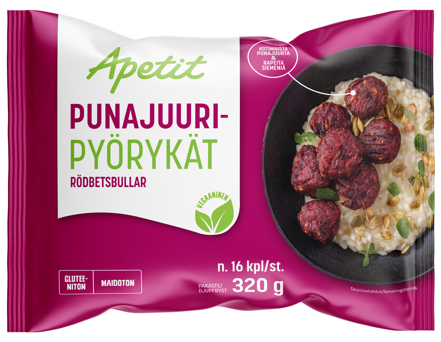 Apetit punajuuripyörykät 320g pakaste