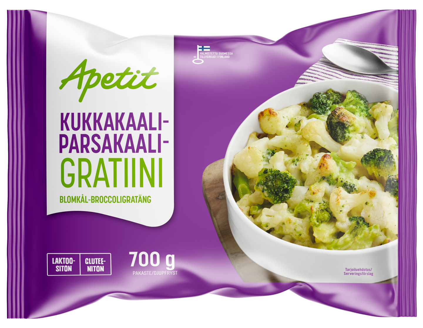 Apetit kukkakaali-parsakaaligratiini 700g pakaste