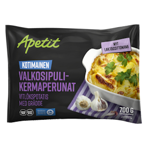 Apetit Kotimaiset valkosipulikermaperunat 700g pakaste