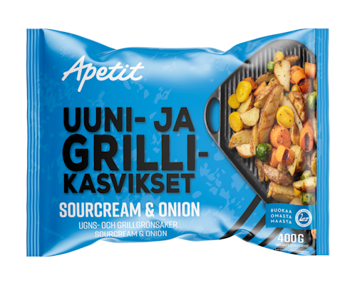 Apetit uuni-&grillikasvikset sourcream&onion 400g kotimainen pakaste