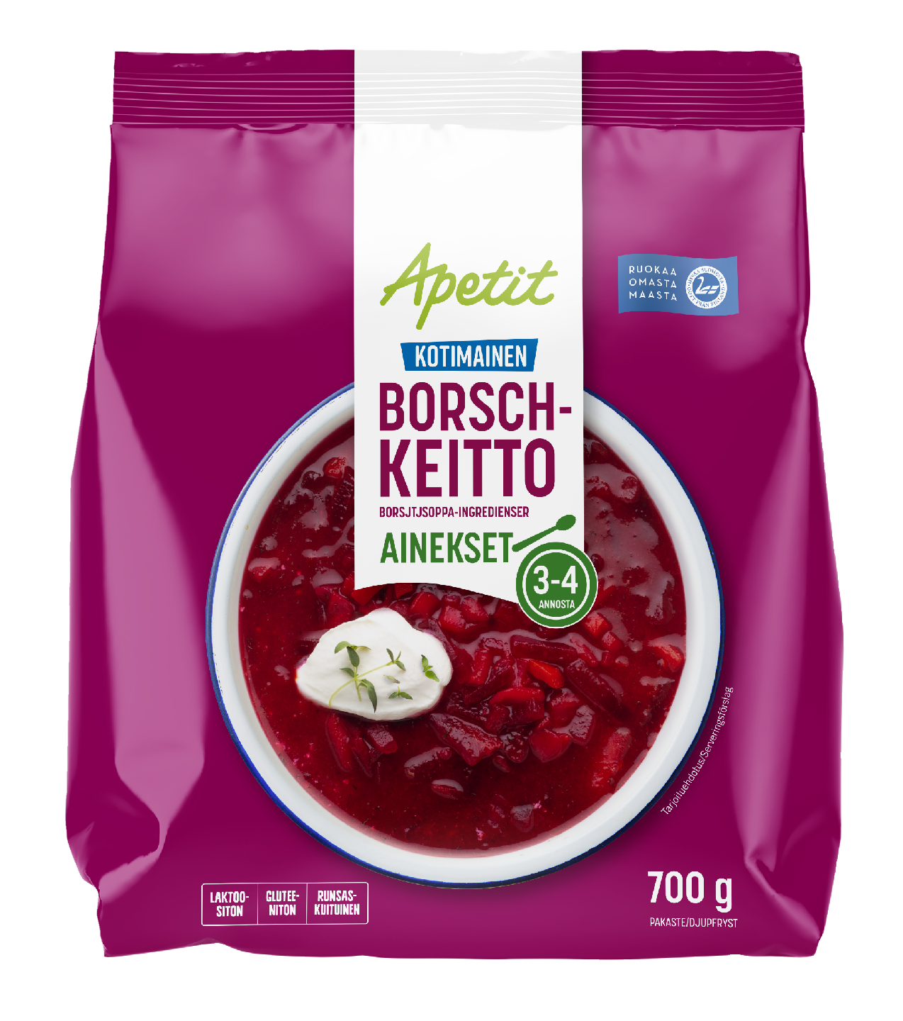 Apetit borschkeittoainekset 700g pakaste