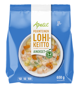 Apetit perinteinen lohikeittoainekset 650g pakaste