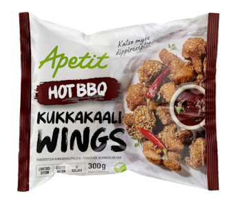 Apetit kukkakaaliwings Hot BBQ kypsä 300g pakaste