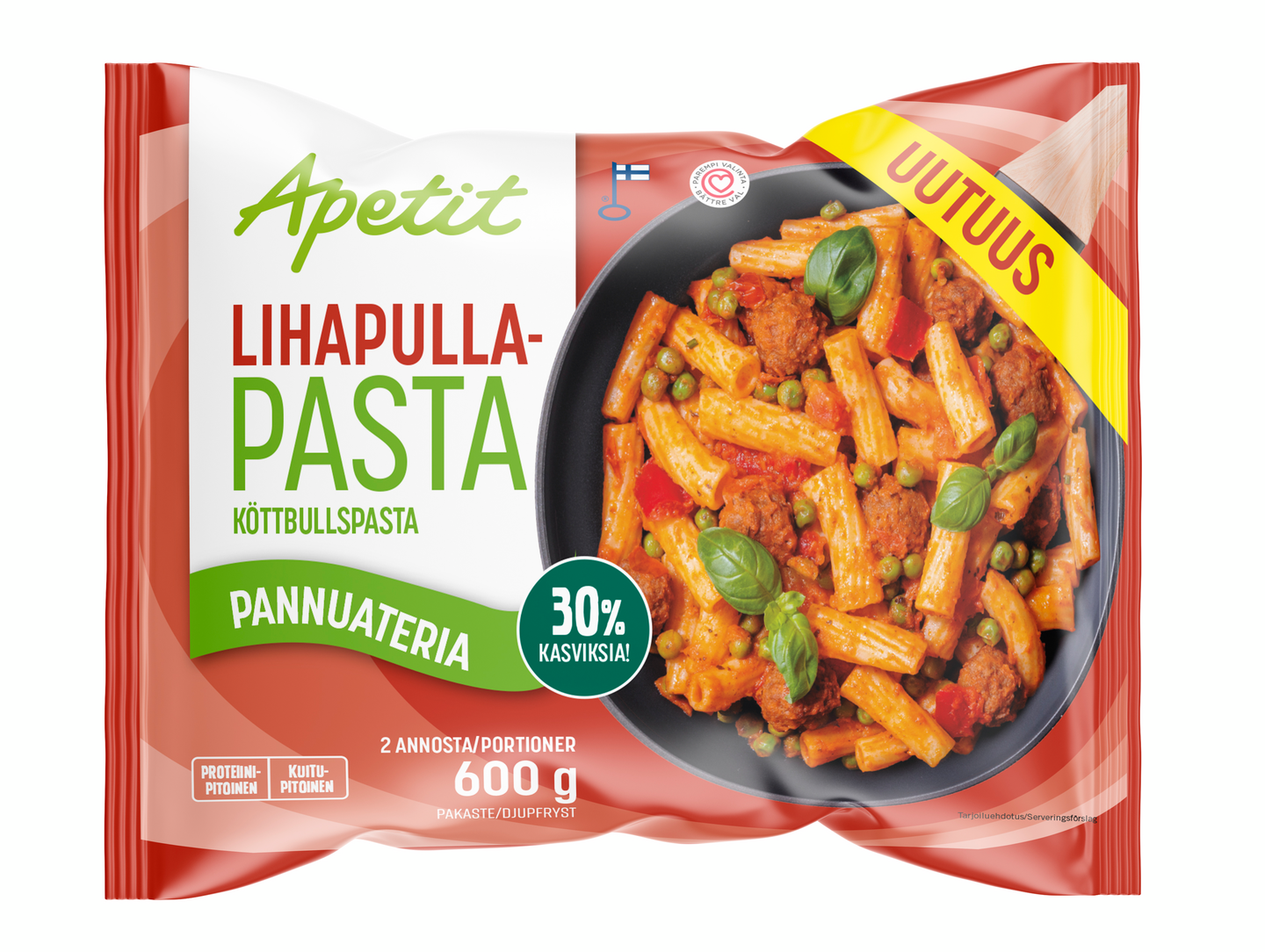 Apetit Pannuateria Lihapullapasta 600g pakaste