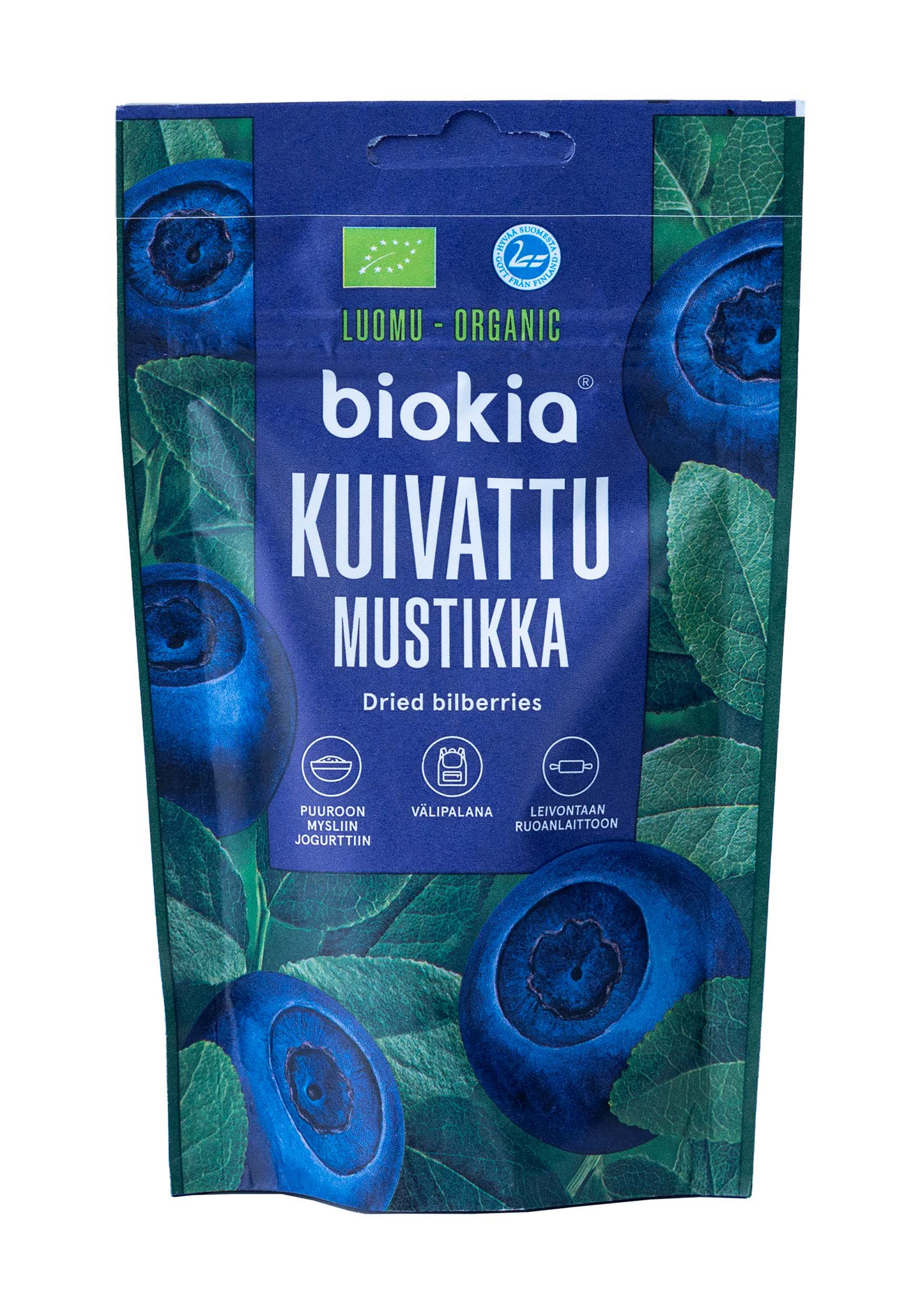 Biokia 50g Luomu kuivattu mustikka