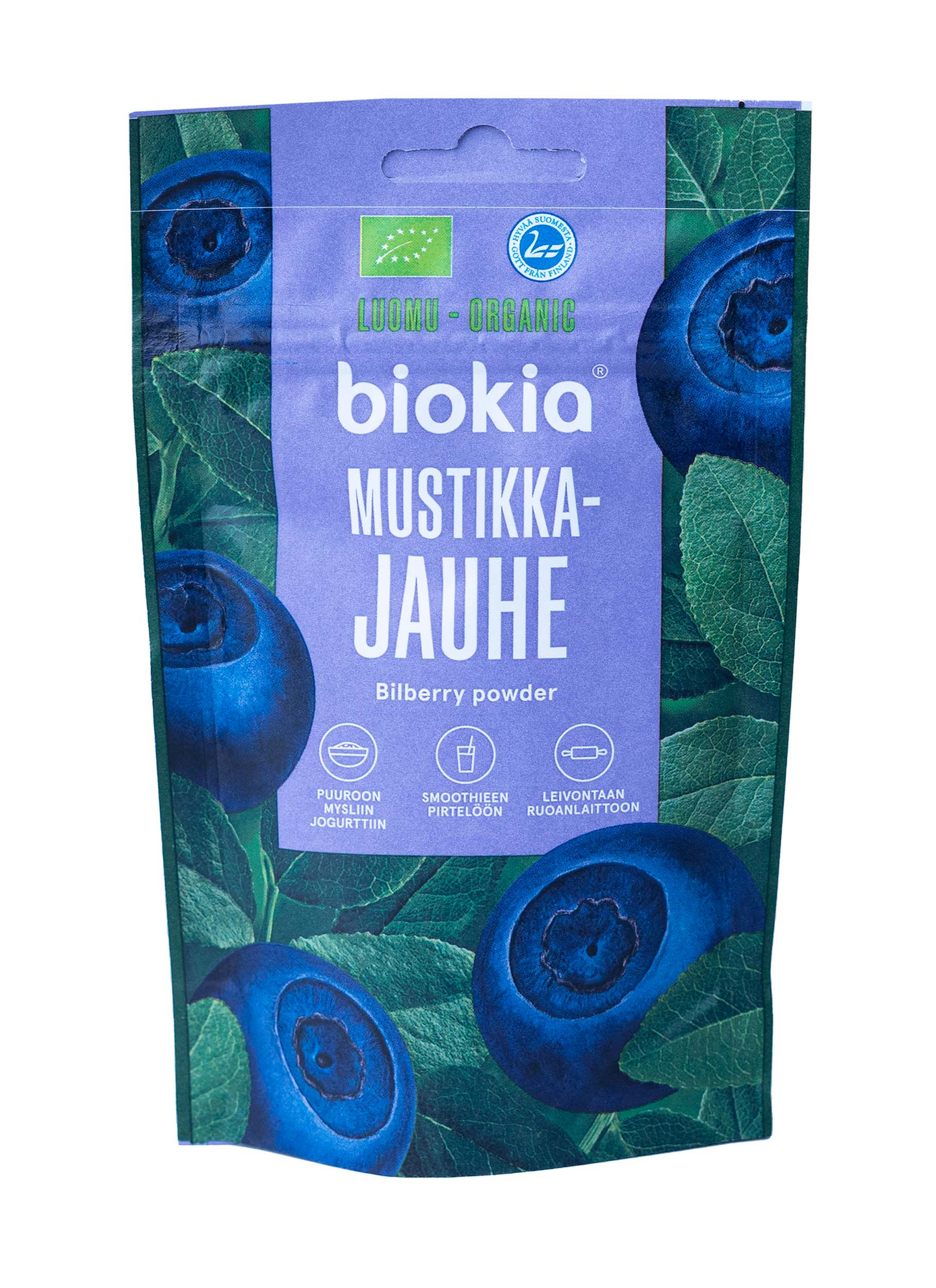 Biokia 30g Luomumustikkajauhe