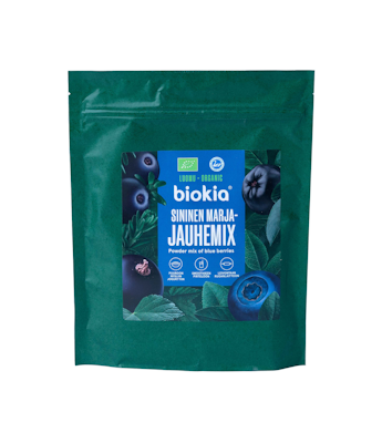 Biokia sininen marjajauhesekoitus Luomu 150g