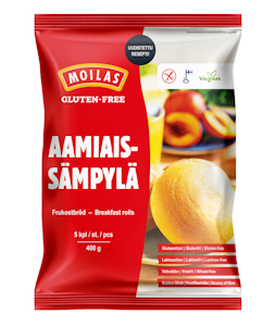 Moilas Gluten-Free aamiaissämpylä 5kpl/400g pakaste