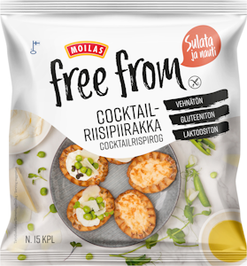 Moilas Free From cocktailriisipiirakka n15kpl/450g kypsäpakaste