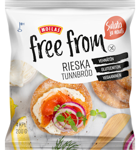 Moilas Gluten-Free Rieska 4 kpl 200 g kypsä pakaste