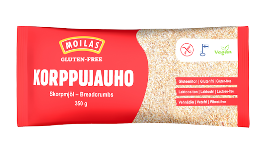 Moilas korppujauho 350g gluteeniton