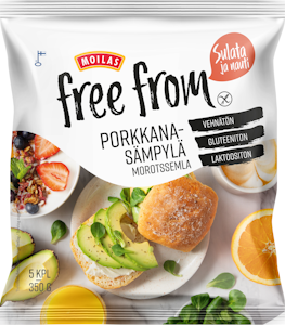 Moilas Free From Porkkanasämpylä 5kpl/350g, kypsä pakaste