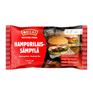 Moilas hampurilaissämpylä 2kpl/160g gluteeniton, pakaste