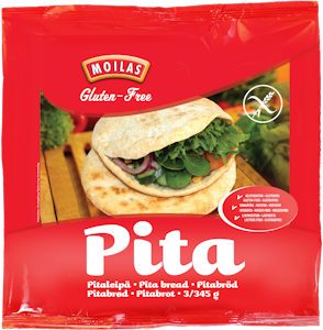 Moilas pitaleipä 3kpl 345g gluteeniton, pakaste