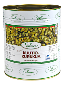 Sauvon Kuutiokurkkua mausteliemessä 8,2/4,3kg