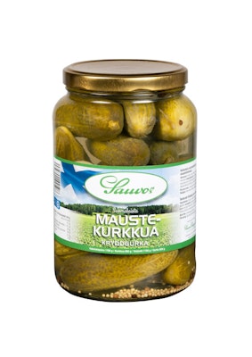Sauvon Maustekurkkua kokonaisia kurkkuja mausteliemessä 1700g/850g