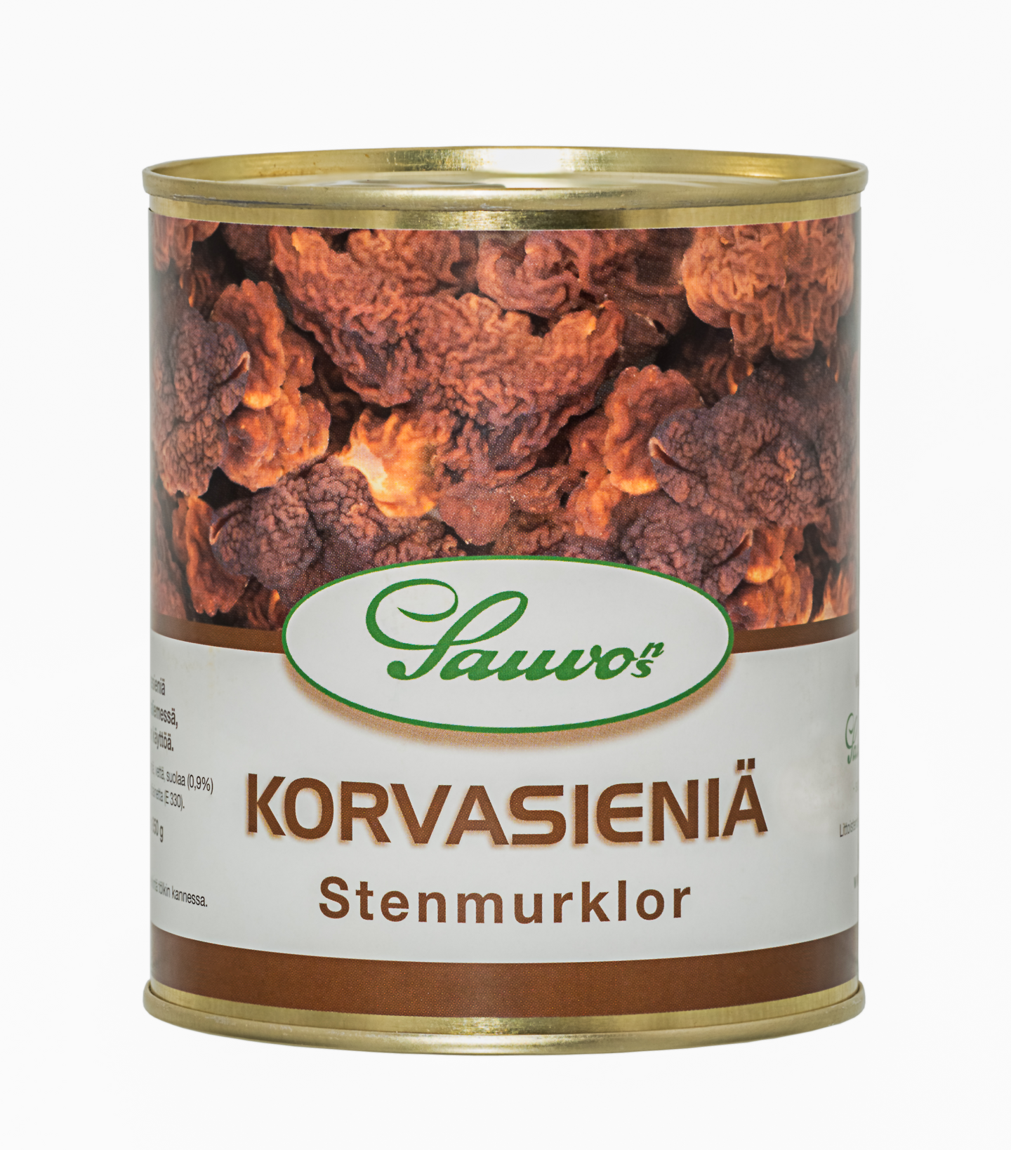 Sauvon Korvasieniä miedossa suolaliemessä 850/500g