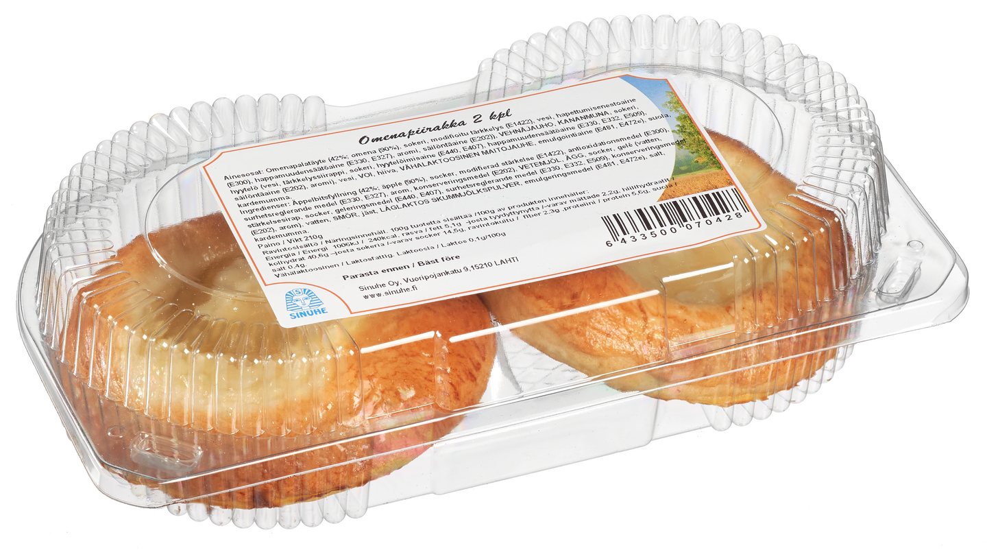 Sinuhe Omenapiirakka 2 kpl 210g piirakka | K-Ruoka Verkkokauppa