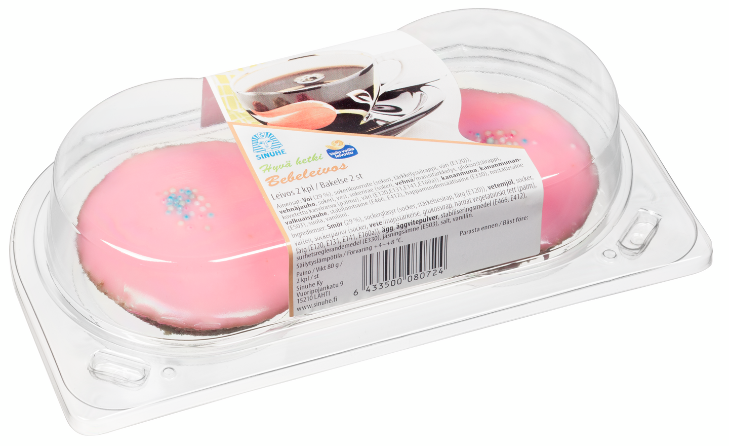 Sinuhe Bebe 80g / 2kpl leivos