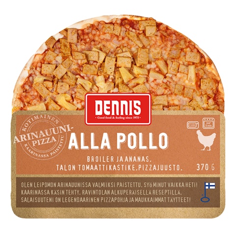 Dennis 370g Alla Pollo pizza