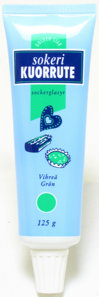 Golden Star Sokerikuorrute 125g vihreä