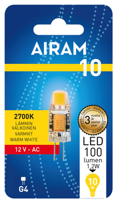 Airam LED polttimo G4 100lm 2700K