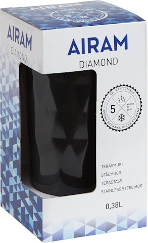 Airam Diamond teräsmuki 0,38L