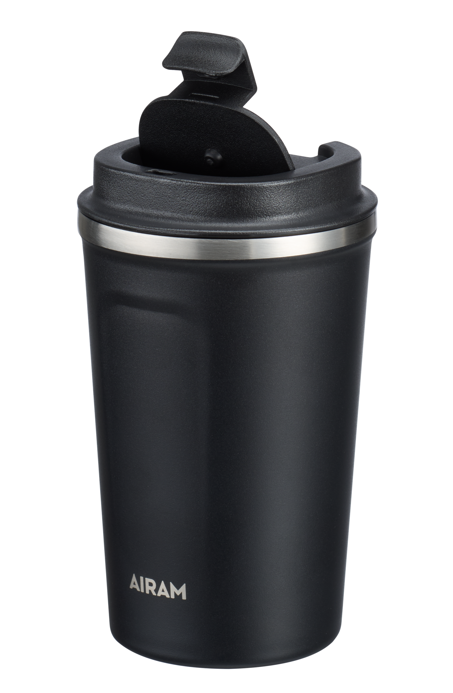 Airam Aalto teräsmuki 0,35 l musta