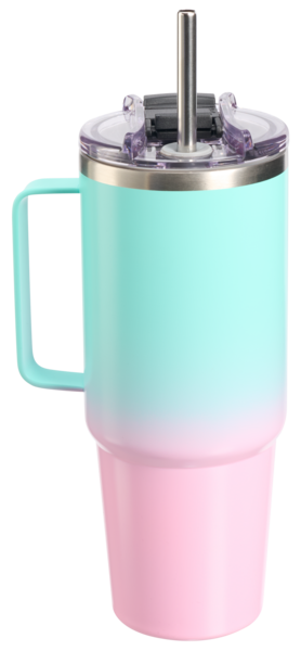 myhome teräsmuki 0,850 l turkoosi/pinkki