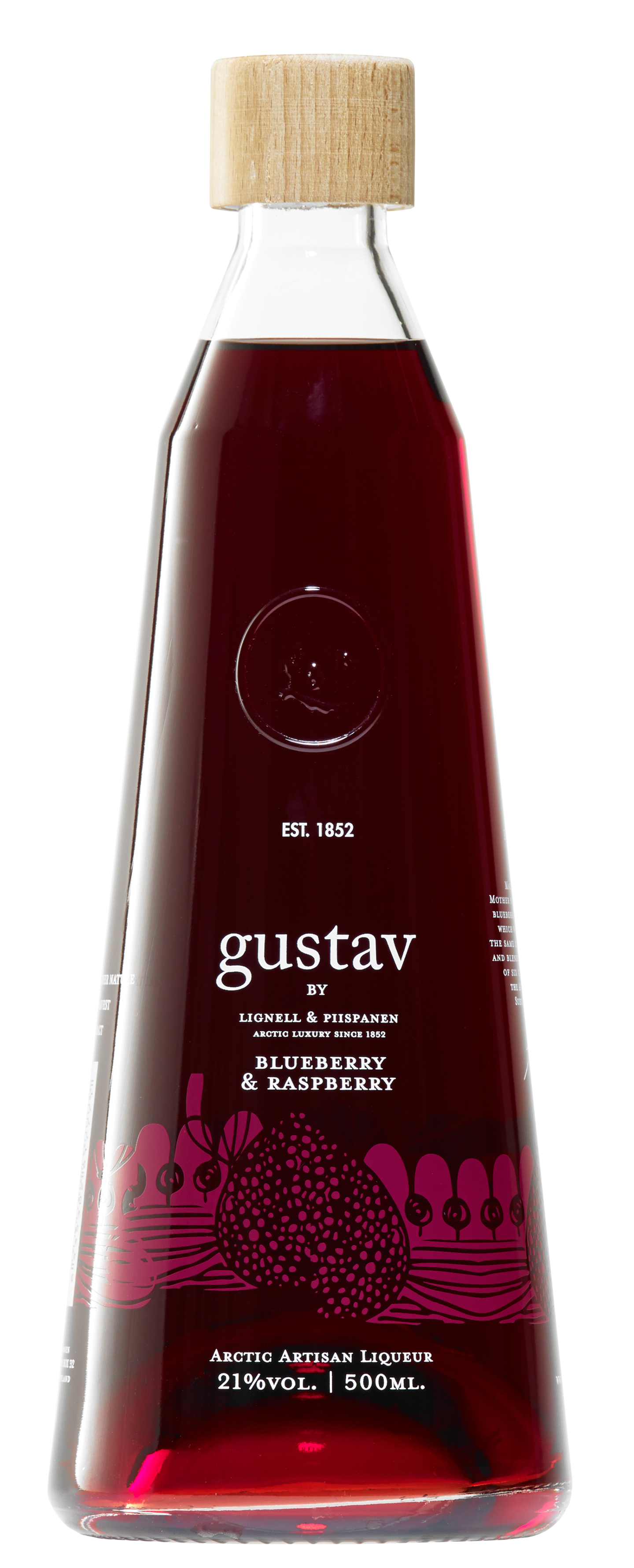 Gustav Blueberry & Raspberry 50cl 21%