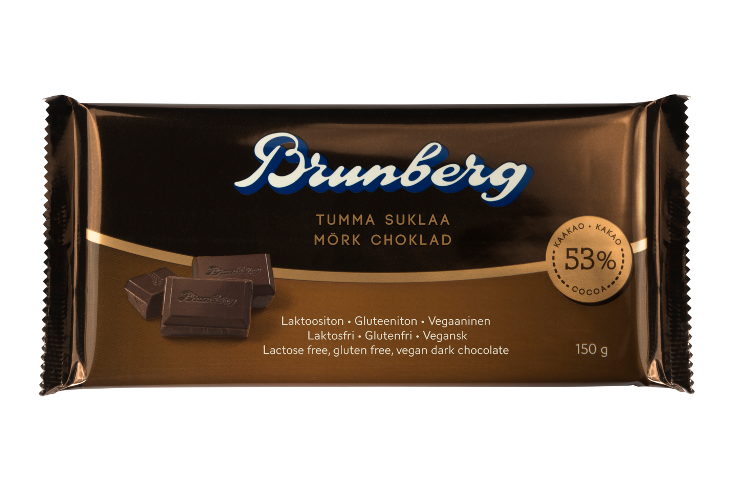 Brunberg Tumma suklaa laktoositon 150g