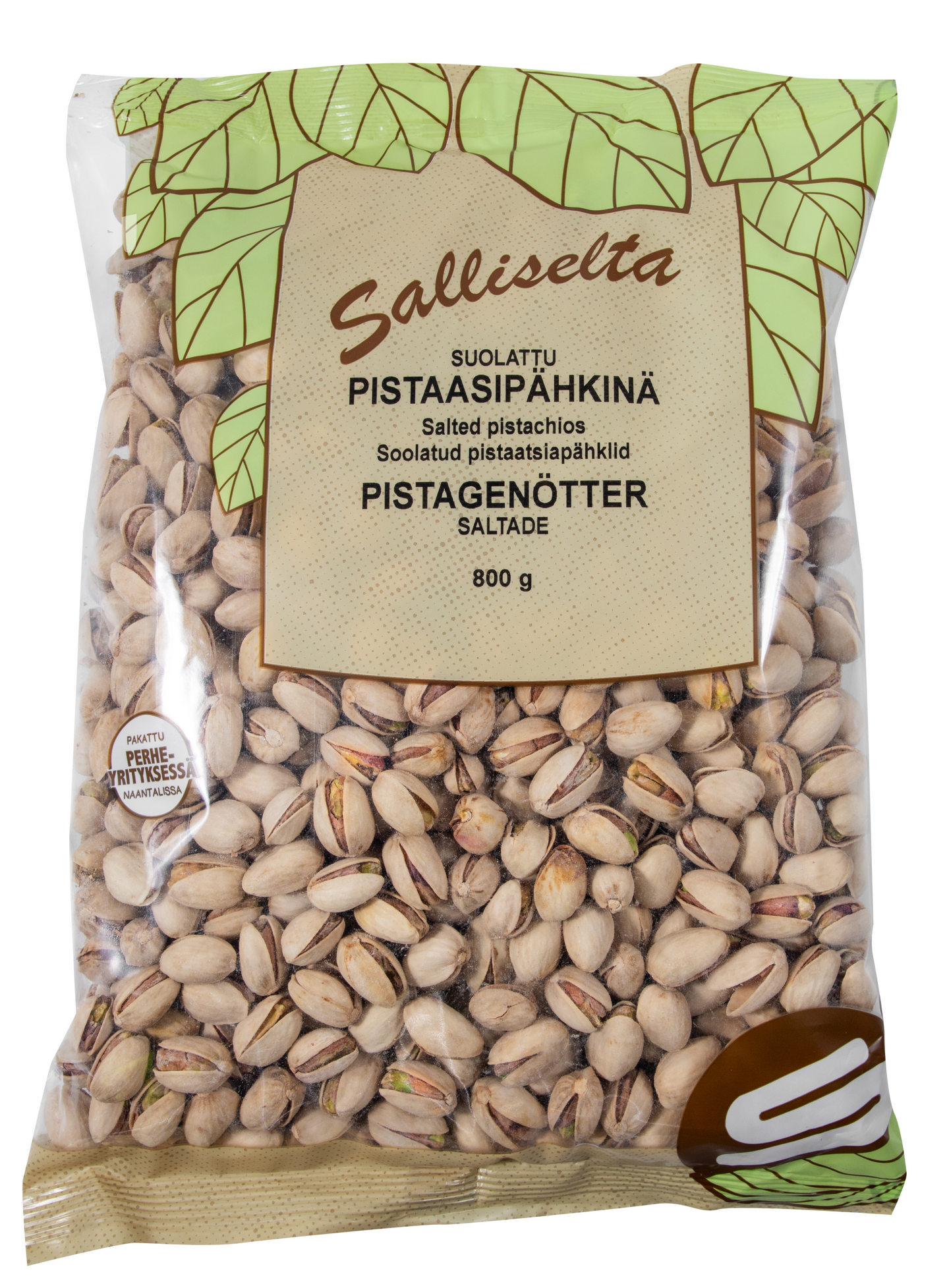 Salliselta Pistaasipähkinä suolattu 800 g