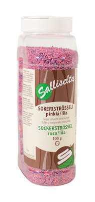 Salliselta Sokeriströsseli pinkki-lila 500g