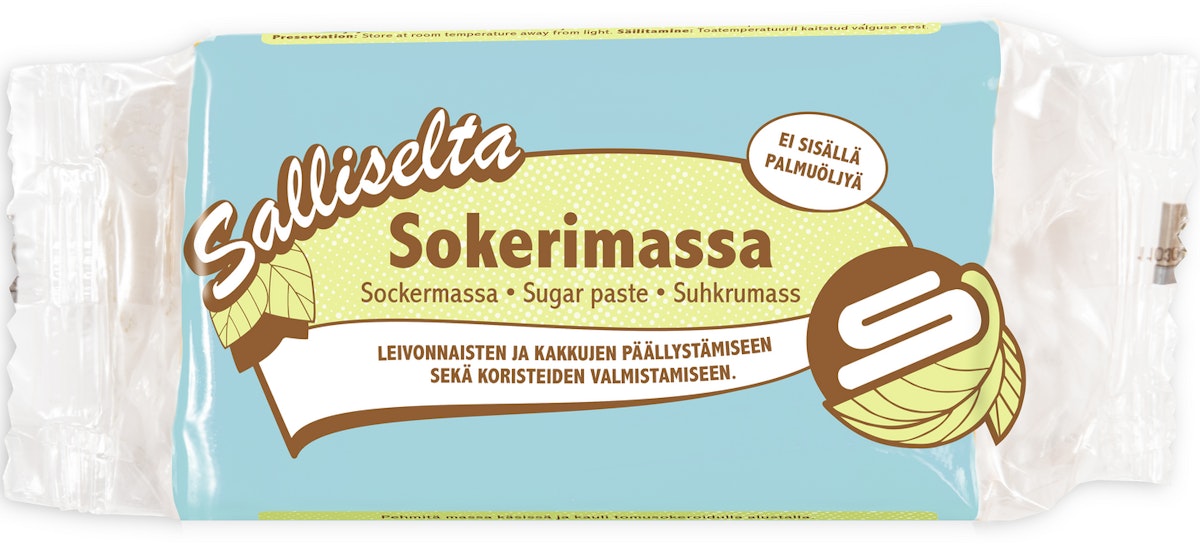 Salliselta Sokerimassa vaaleansininen 250g | K-Ruoka Verkkokauppa