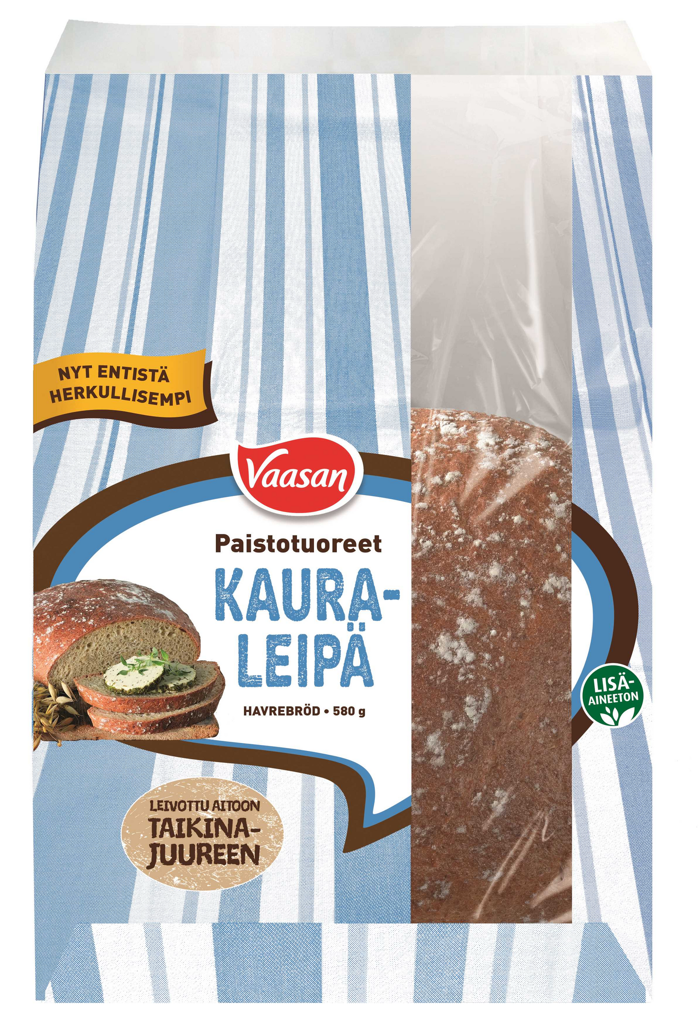 Vaasan Paistotuoreet Kauraleipä 580 g
