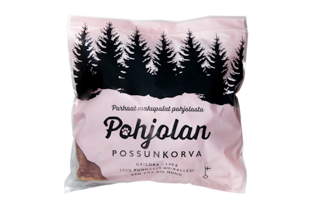 Pohjolan Possunkorva koiran makupala 340g