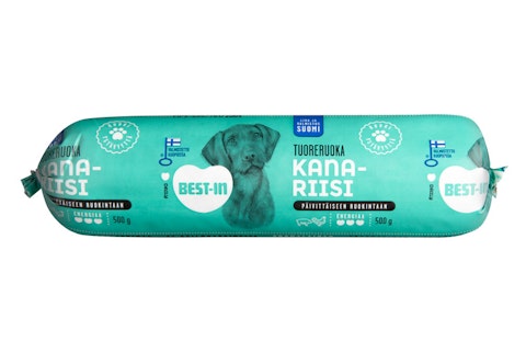 Best-In kana-riisi koiranmakkara 500 g