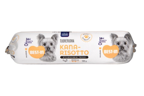 Best-In kanarisotto koiran tuoreruoka 500g riisi-porkkana-herne