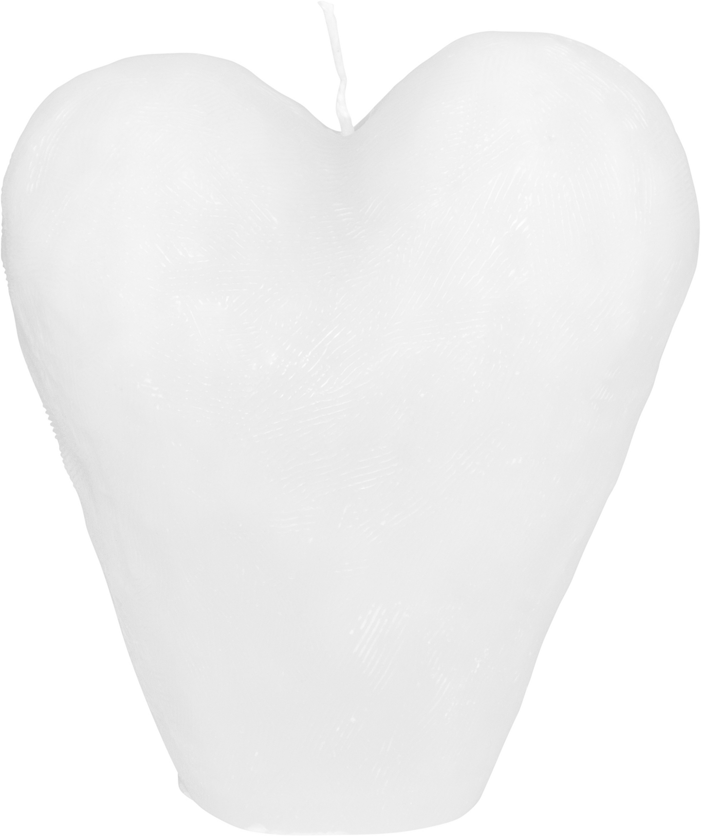 Pentik sydänkynttilä 6x11cm valkoinen