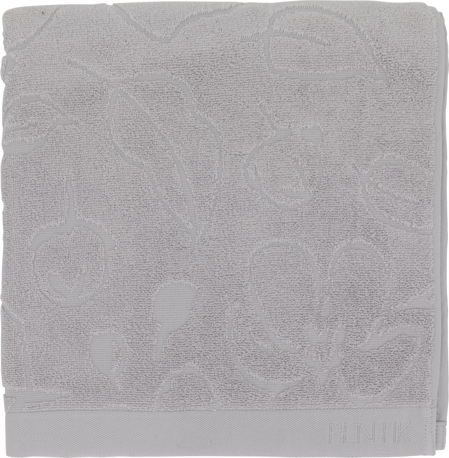 Pentik Omenankukka froteepyyhe vaaleanharmaa 70 x 140 cm