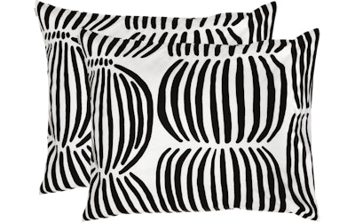 Pentik Vilja tyynyliina 2kpl/pakkaus musta-valkoinen - kuva