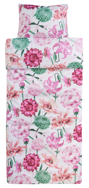 Pentik Fantasia satiinipussilakanasetti 150x210 cm vaaleanpunainen