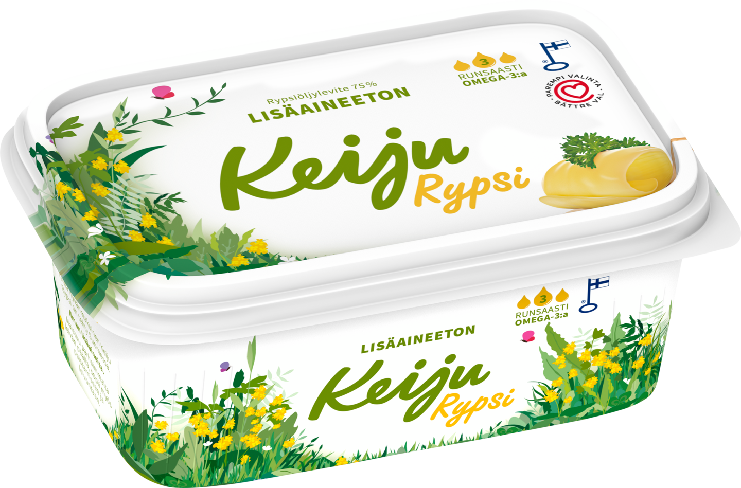 Keiju rypsi rypsiöljy-kasvirasvalevite 75% 400g