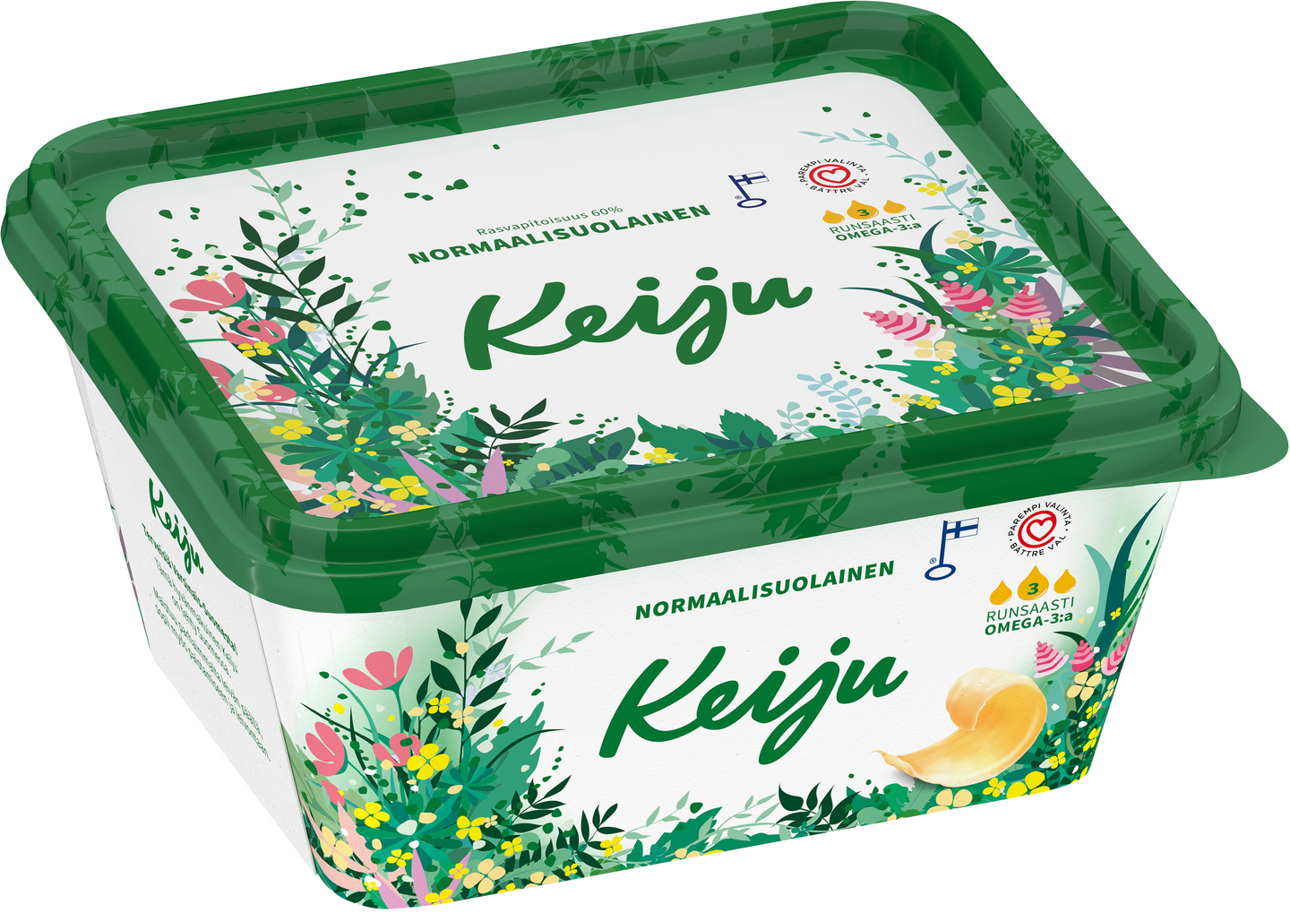 Keiju normaalisuolainen margariini 60% 600g