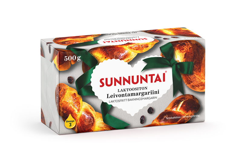 Sunnuntai leivontamargariini 500g laktoositon